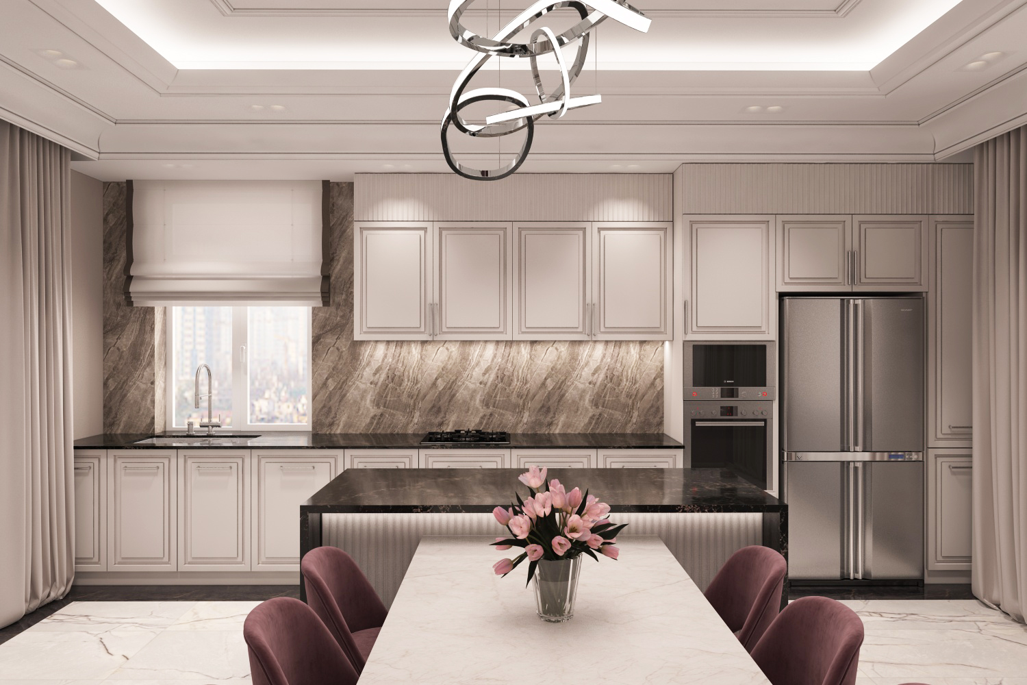 кухня-гостиная 010005